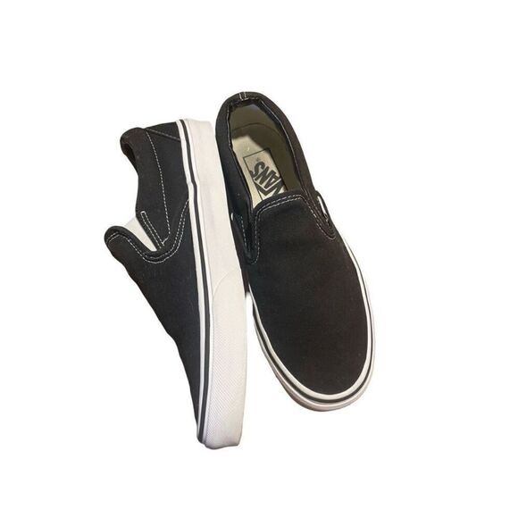 Vans Black Slip-On Loafers with Canvas Upper - Picture 4 of 6